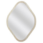 The Home Deco Factory Miroir contour bois losange Elio H60