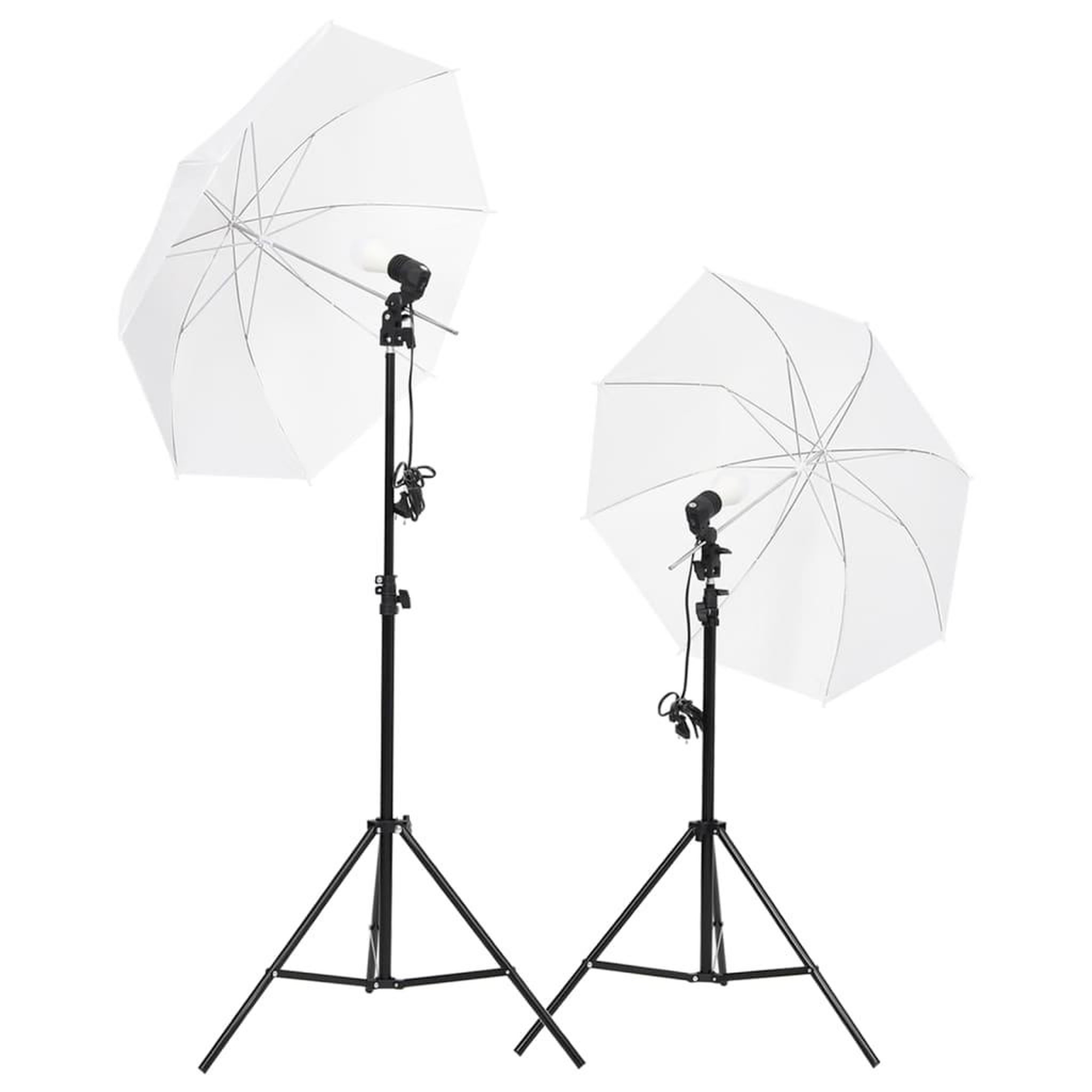 Voir la diapositive 4 : VIDAXL Kit de studio photo avec eclairage toile de fond et reflecteur