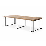 CONCEPT USINE Table extensible 10-12 personnes effet bois 300cm KAMA