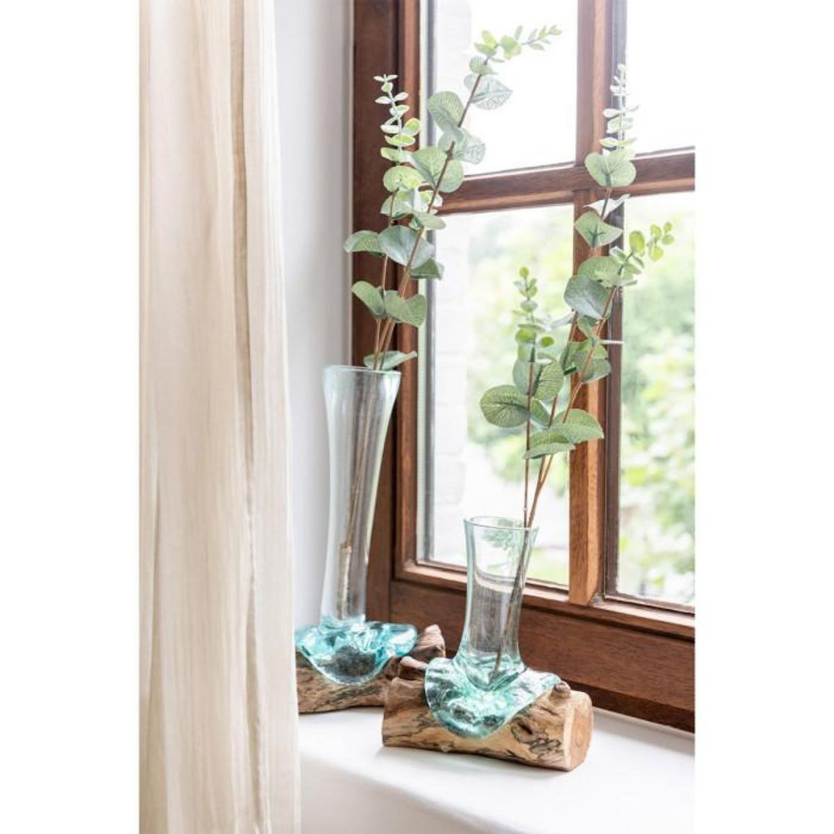 Paris Prix Vase Déco sur Pied  Gamal  30cm Transparent