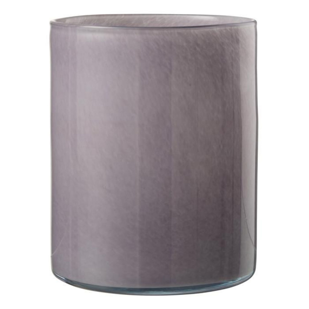 Paris Prix Photophore Design en Verre  Jade  18cm Mauve