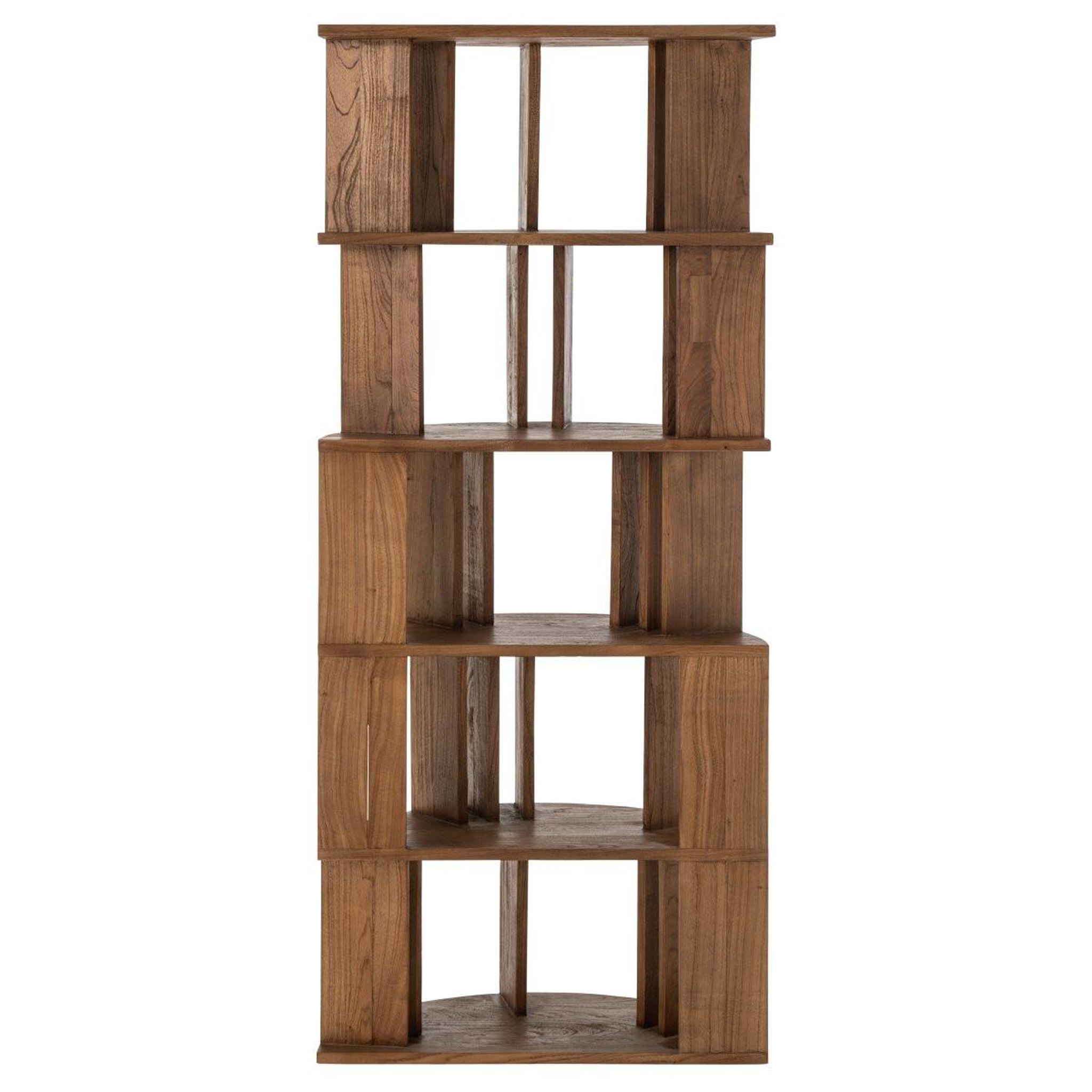 Voir la diapositive 4 : Paris Prix Bibliothèque Demi-Lune en Bois  Camille  175cm Naturel