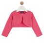 Voir la diapositive 1 : INEXTENSO Gilet boléro rose en coton bébé fille