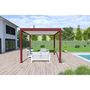 Voir la diapositive 4 : Pergola Bioclimatique autoportée 3x4 m - Aluminium - Rouge basque/blanc -  VS OmBREA®