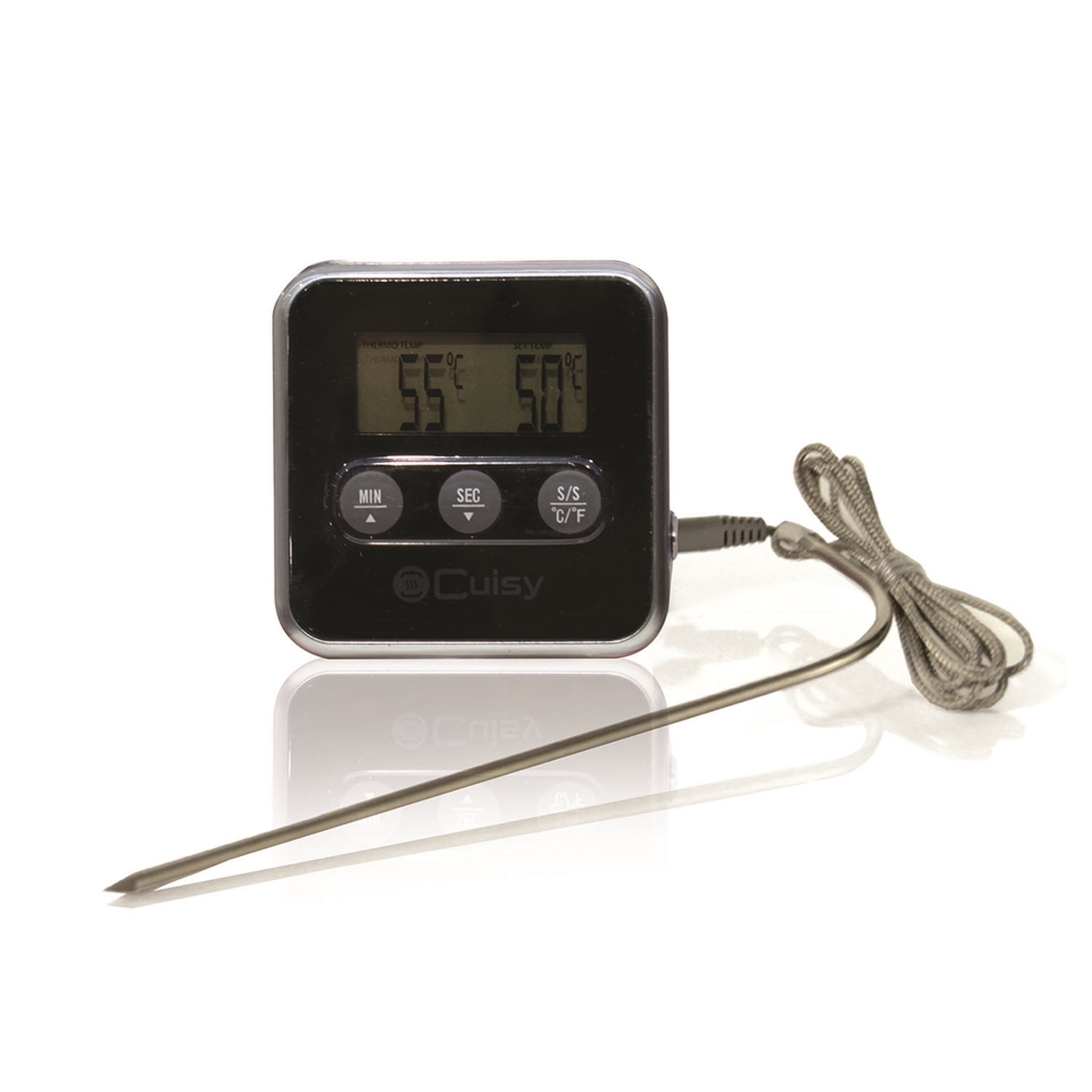 Voir la diapositive 2 : Thermomètre à sonde + minuteur
