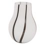 Voir la diapositive 1 : ATMOSPHERA Vase Design en Verre  Piero  20cm Noir & Blanc