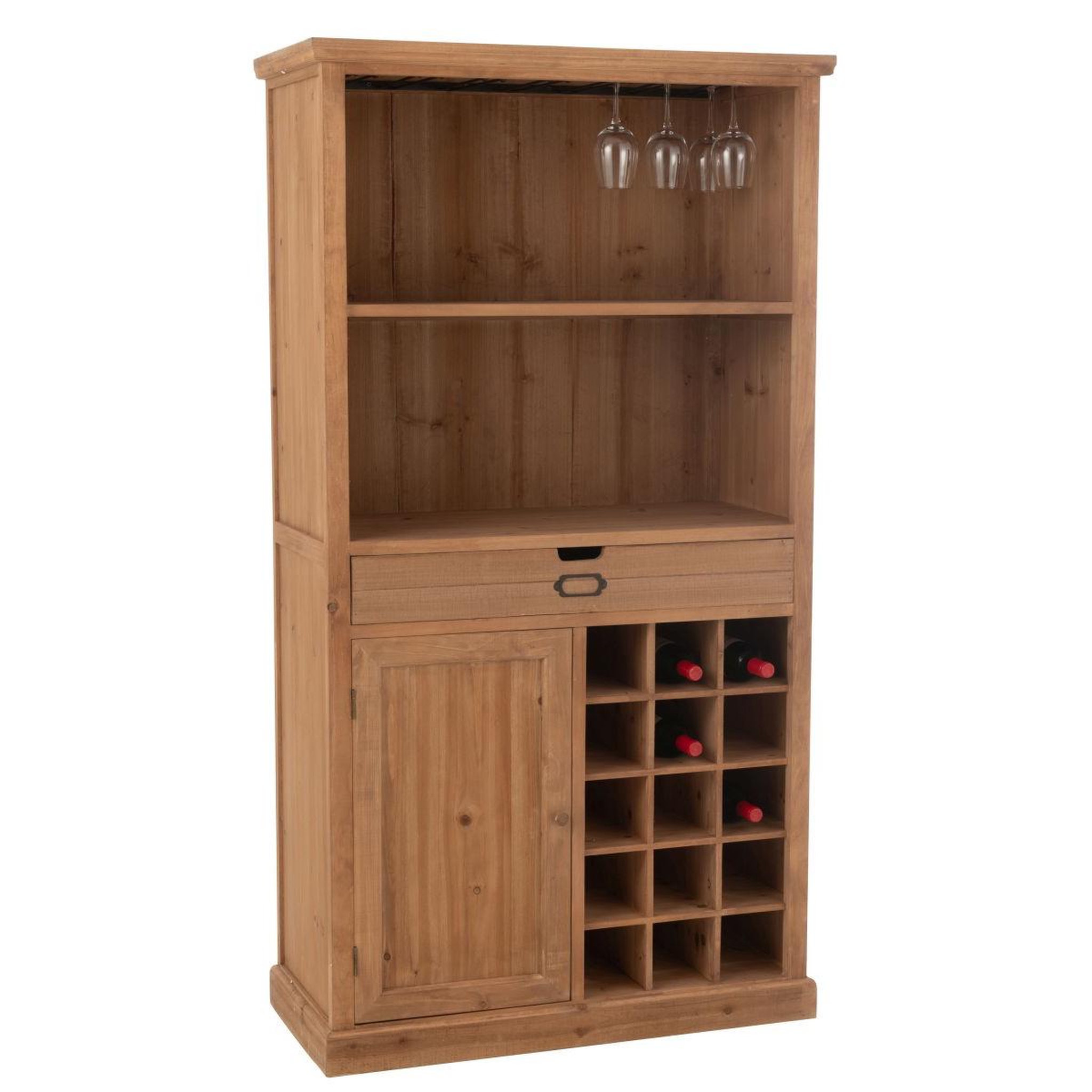 Voir la diapositive 5 : J-LINE Vaisselier en bois  sia  178cm naturel
