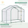 Voir la diapositive 4 : OUTSUNNY Serre de jardin balcon terrasse serre pour tomates 1,8L x 1l x 1,68H m acier PVC imperméable transparent vert