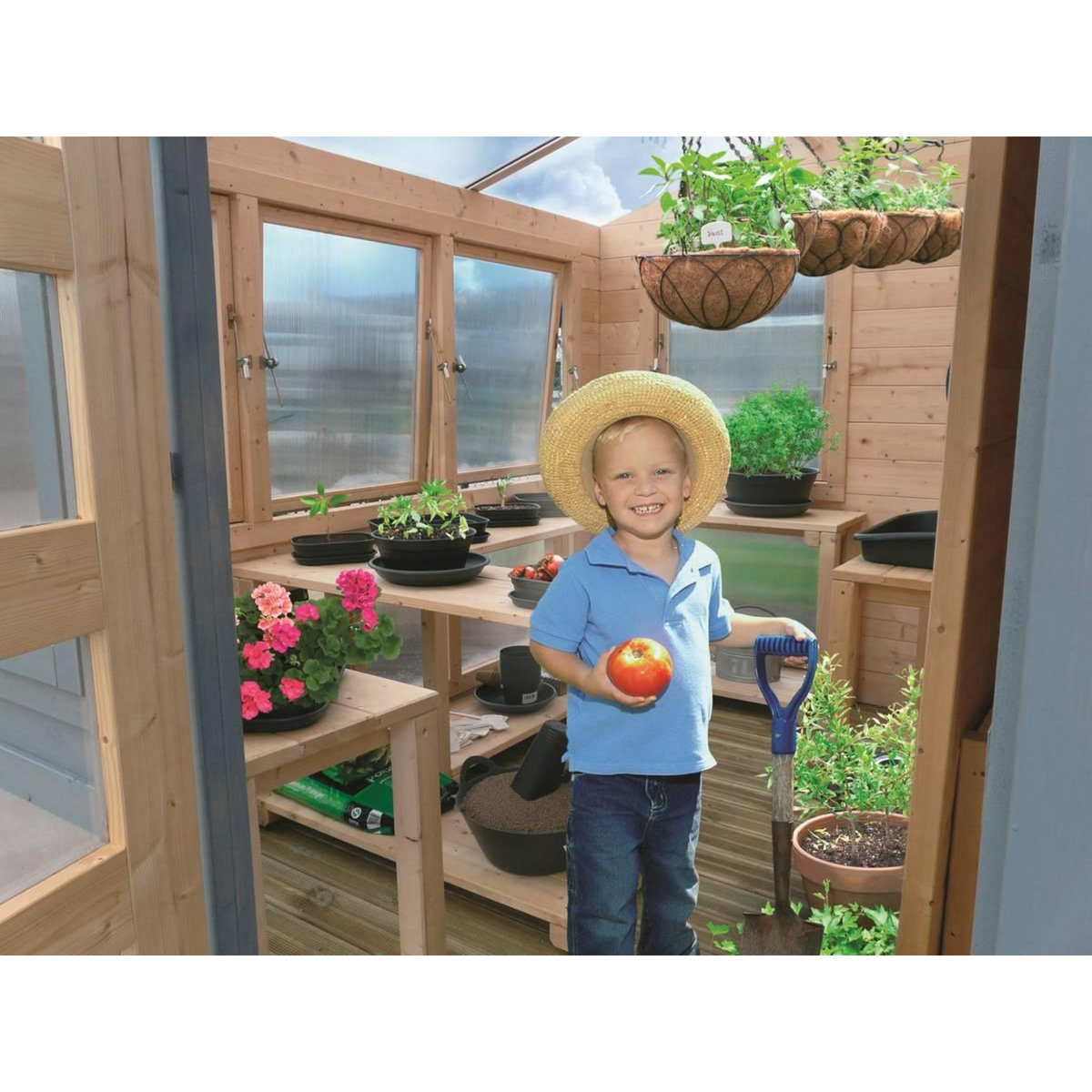 Habitat et Jardin Abri jardin bois  Merano  - 8.92 m² - 2.99 x 2.99 x 2.64 m - 28 mm