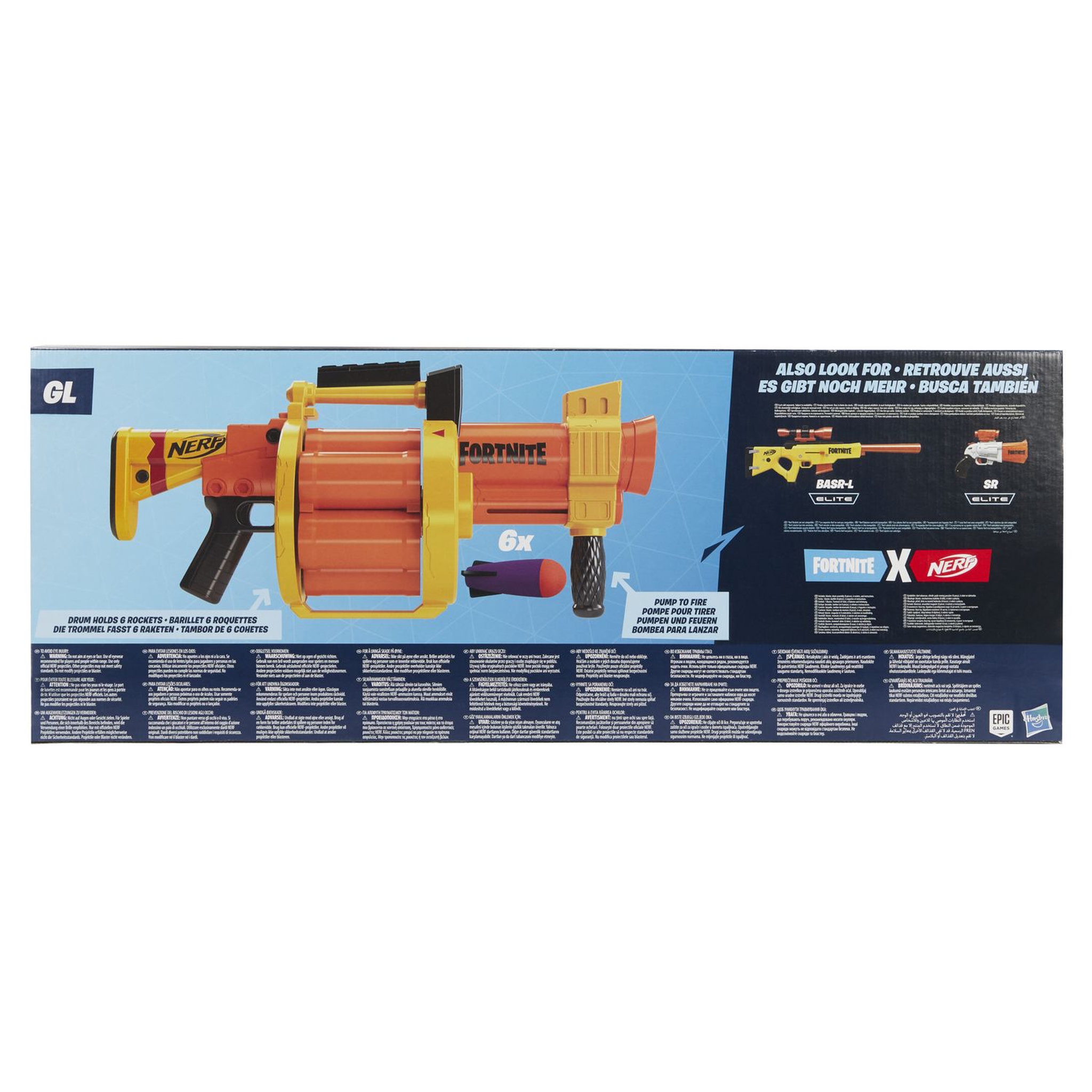 Voir la diapositive 3 : HASBRO Pistolet Fortnite GL Nerf