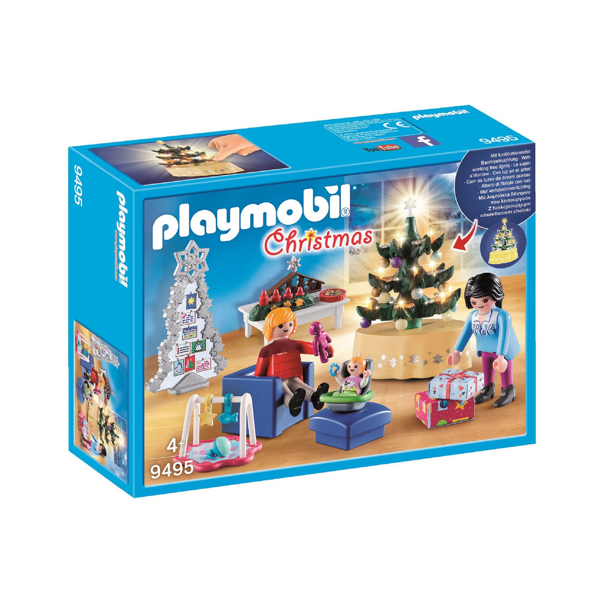 PLAYMOBIL 9495 - Christmas - Famille et salon de Noël