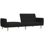 Voir la diapositive 4 : VIDAXL Canape-lit a 2 places noir tissu