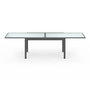 Voir la diapositive 3 : ID MARKET Salon de jardin MADRID table extensible 135-270 CM et 12 chaises empilables gris anthracite