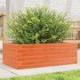Voir la diapositive 1 : VIDAXL Jardiniere cire marron 70x40x23 cm bois de pin massif