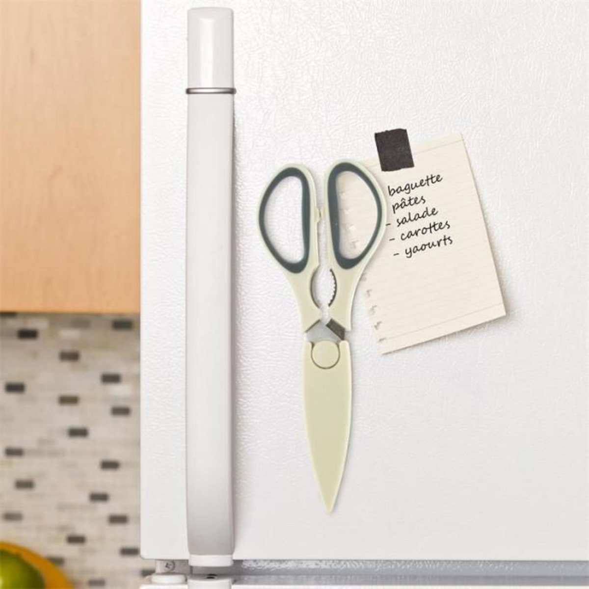 Paris Prix Ciseaux de Cuisine Aimanté  Multifoncton  22cm Taupe