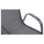 Voir la diapositive 6 : Inkazen Lot de 4 chaises de jardin empilables - Acier/Polyester - Anthracite