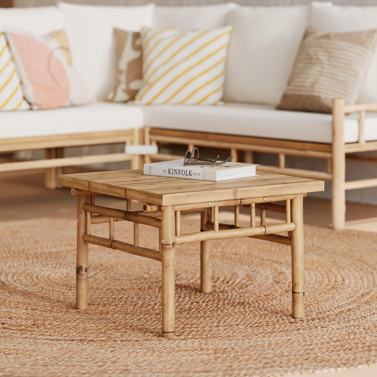 Rendez vous déco Table basse de jardin en bambou-Vadella