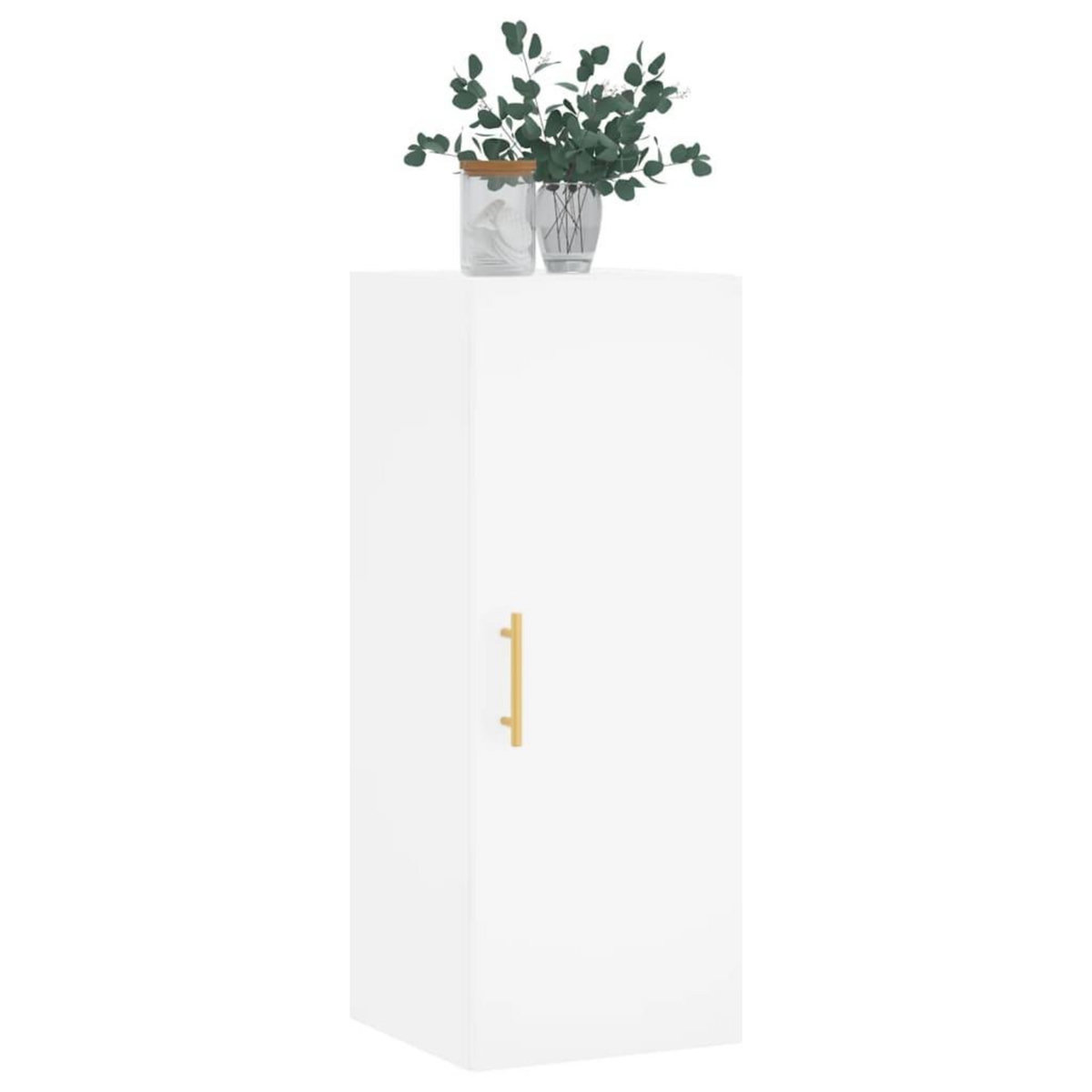 VIDAXL Armoire murale blanc 34,5x34x90 cm