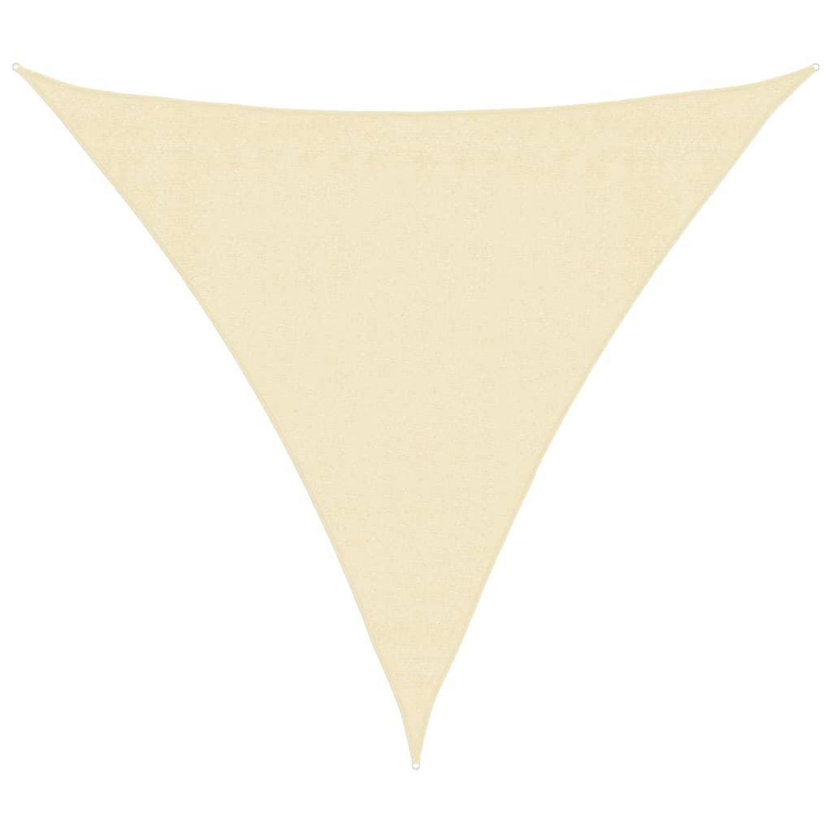VIDAXL Voile d'ombrage 160 g/m^2 Creme 3x3x3 m PEHD