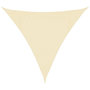 Voir la diapositive 2 : VIDAXL Voile d'ombrage 160 g/m^2 Creme 3x3x3 m PEHD