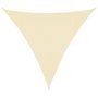 Voir la diapositive 2 : VIDAXL Voile d'ombrage 160 g/m^2 Creme 3x3x3 m PEHD