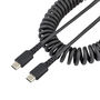 Voir la diapositive 2 : Startech Câble USB spiralé Startech R2CCC-50C-USB-CABLE 50 cm noir