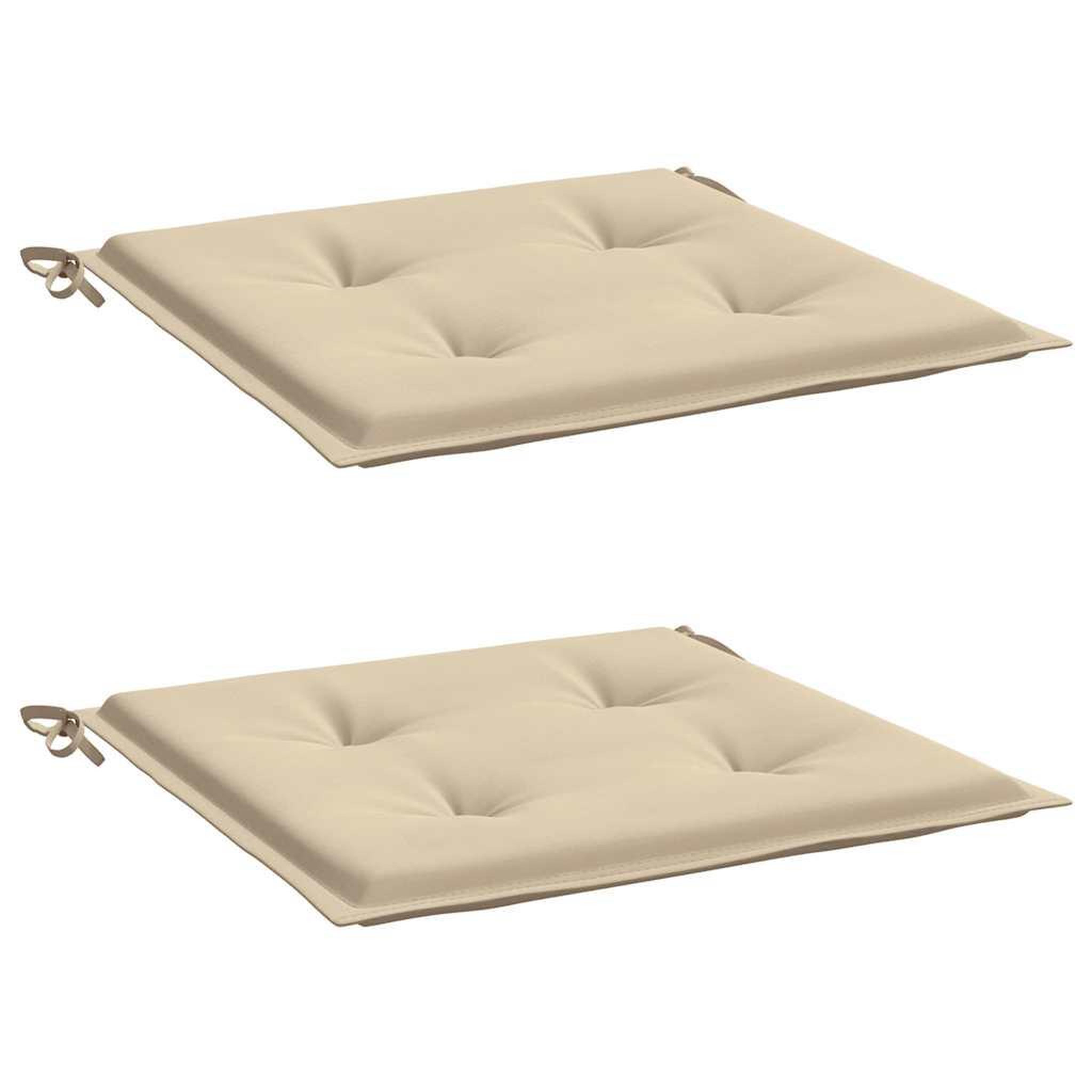 Voir la diapositive 3 : VIDAXL Coussins de chaise de jardin lot de 2 beige 50x50x3 cm