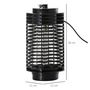 Voir la diapositive 3 : OUTSUNNY Outsunny Lampe anti-insectes anti moustique design lanterne tue mouche électrique destructeur d'insectes LED 3 W noir