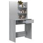 Voir la diapositive 5 : VIDAXL Coiffeuse avec miroir Sonoma gris 74,5x40x141 cm