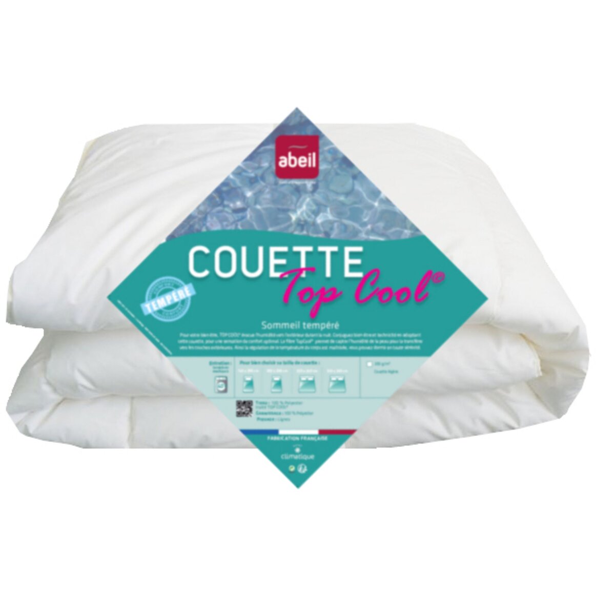 ABEIL Couette légère polyester anti transpiration TOP COOL