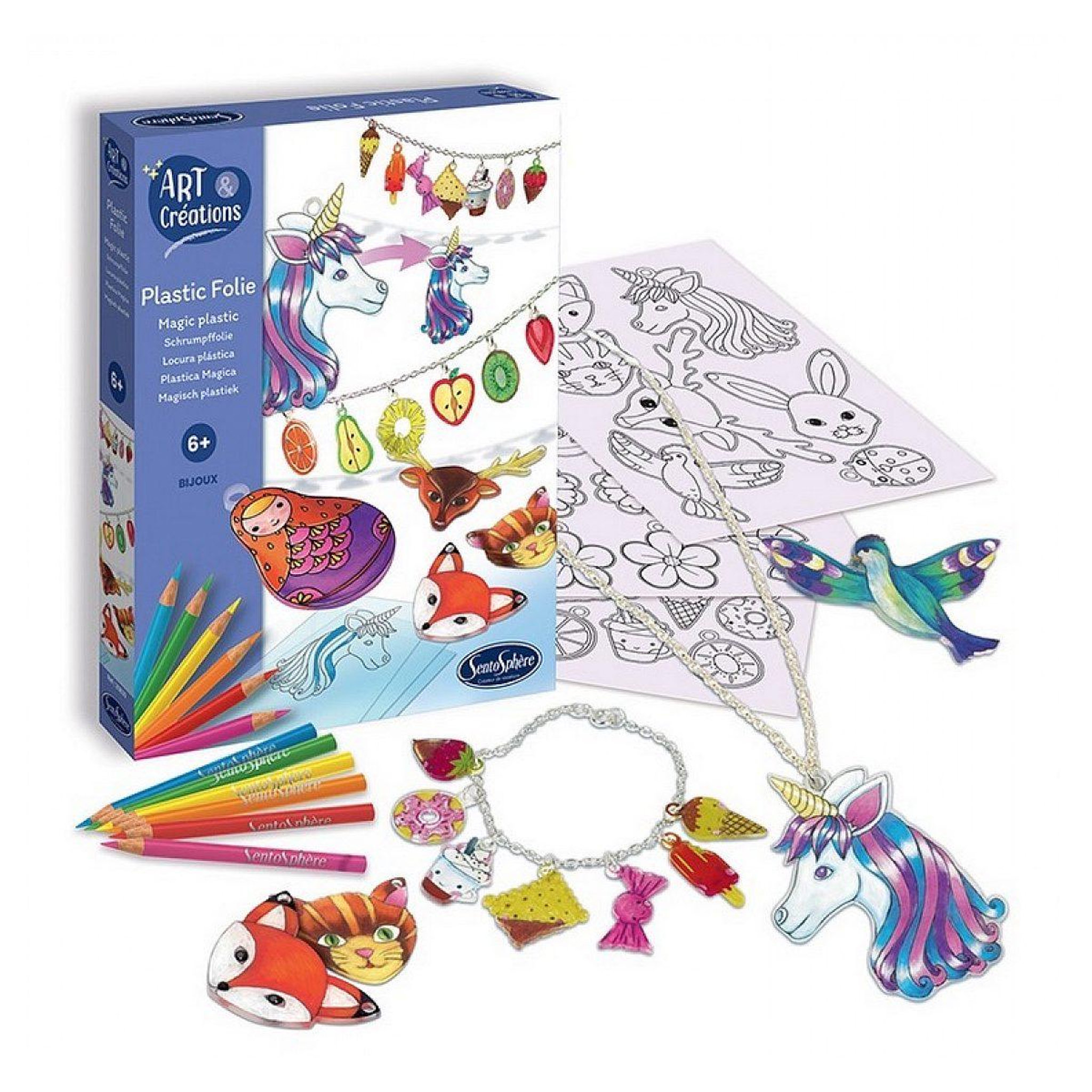 Voir la diapositive 2 : Sentosphere Plastic folie - bijoux - art et creations
