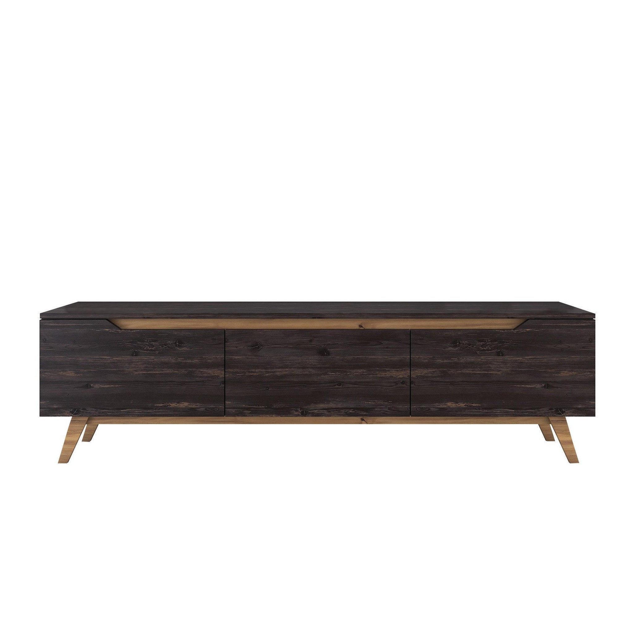 Habitat et Jardin Meuble tv en bois  digi  - 180 x 35 x 48 cm - noir