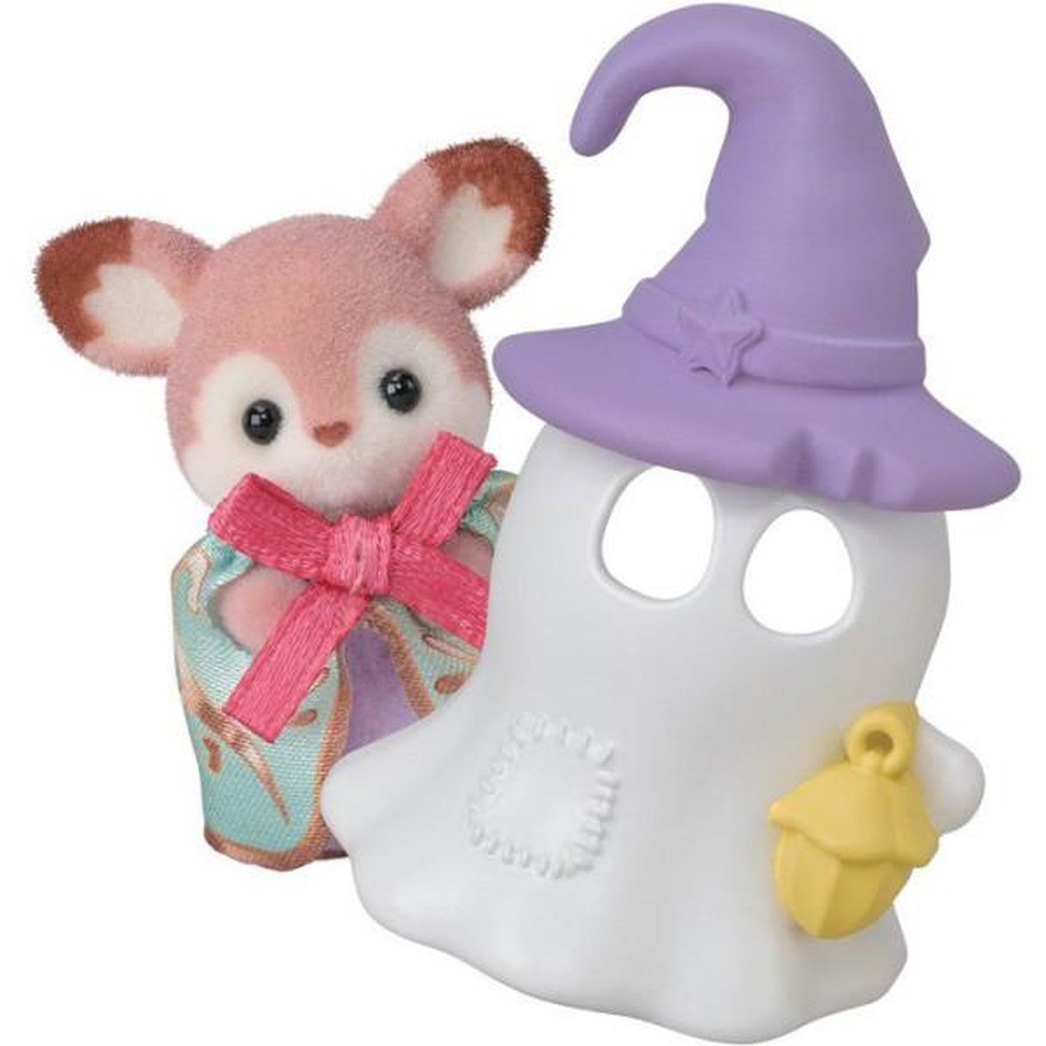 Voir la diapositive 5 : Sylvanian Families Mini set Sylvanian Families Halloween : carrosse citrouille, Gloria chaton & Kai la biche, accessoires fantômes