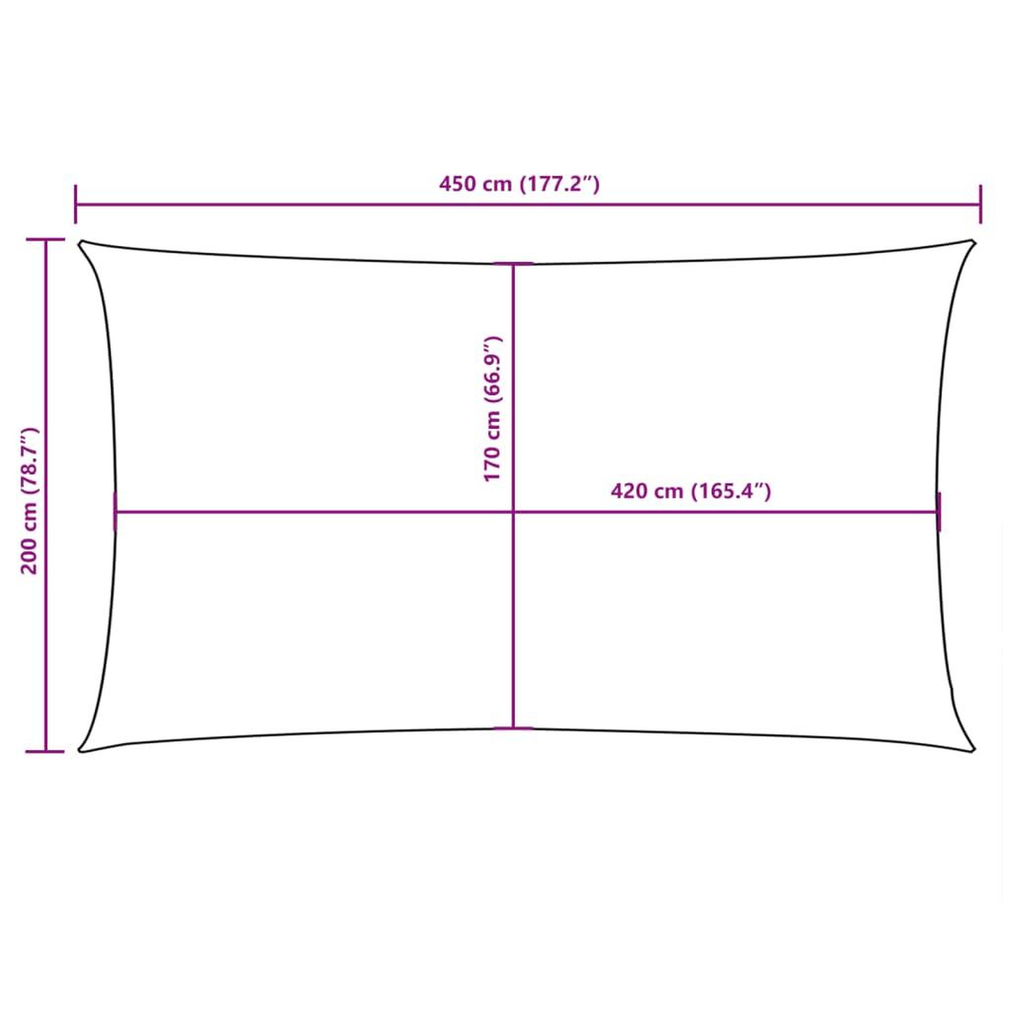 Voir la diapositive 6 : VIDAXL Voile de parasol tissu oxford rectangulaire 2x4,5 m rouge