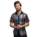 Boland Chemise disco Diamond arc-en-ciel - Homme - XXL