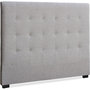 Voir la diapositive 2 : Paris Prix Tête de Lit Capitonnée en Tissu  Amor  140cm Beige