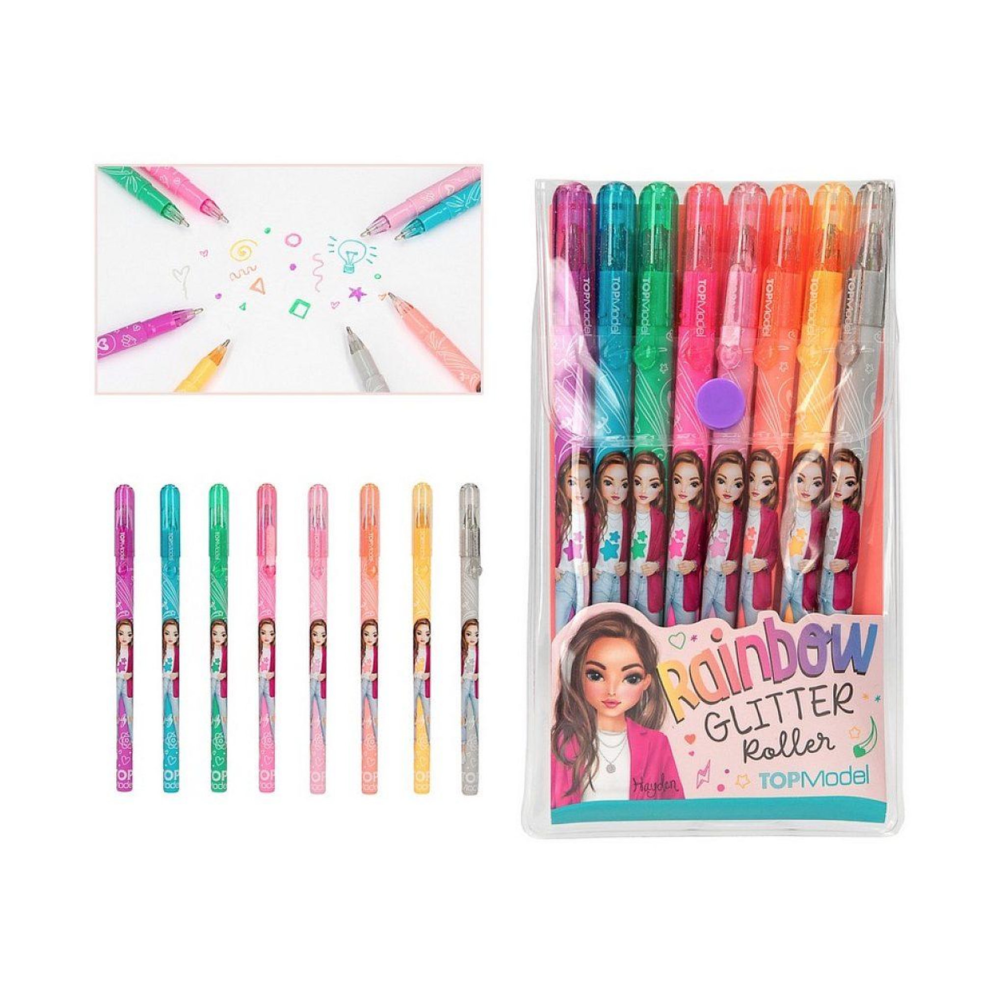 TOP MODEL Topmodel glitter gel set arc en ciel