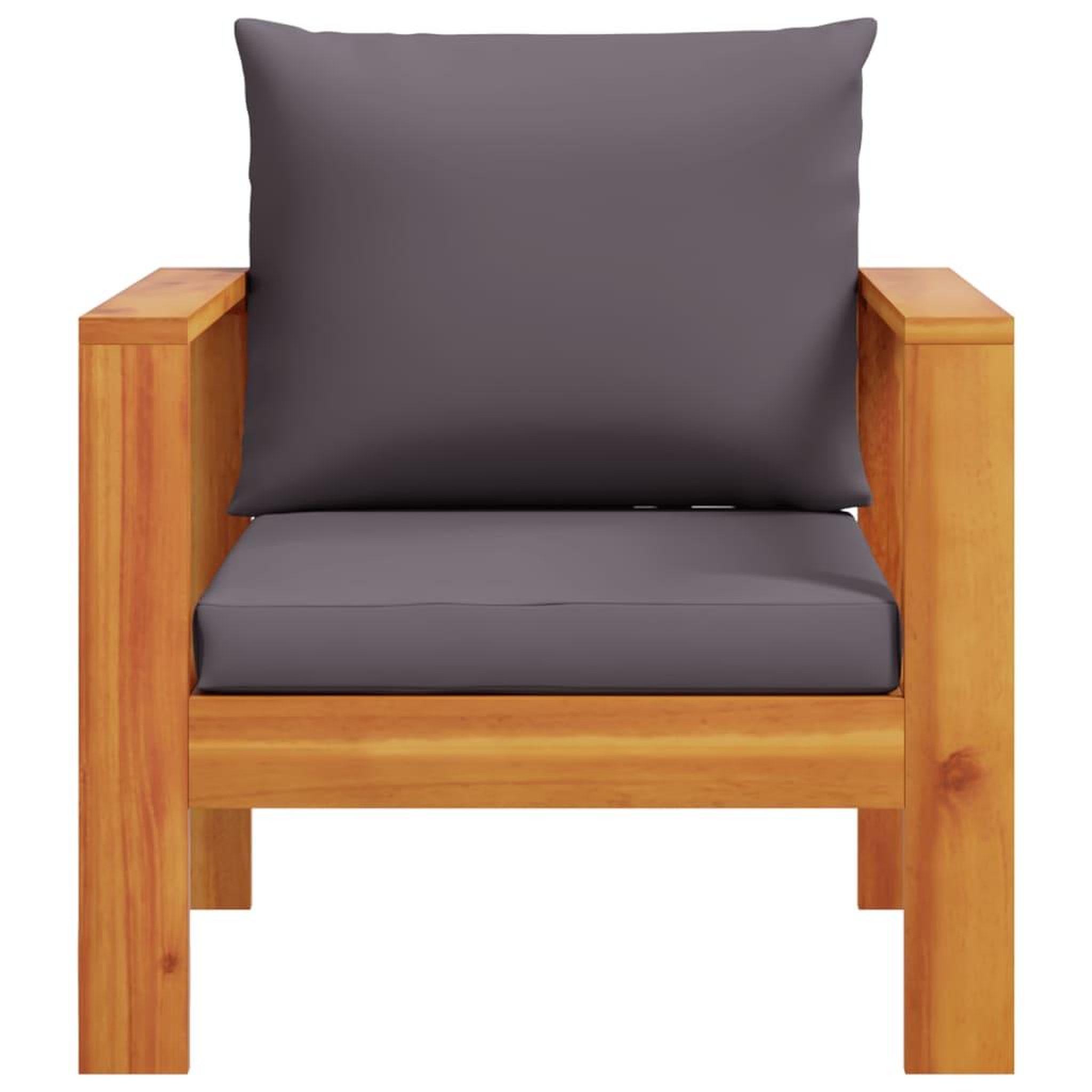 Voir la diapositive 4 : VIDAXL Chaise de jardin avec coussins bois massif d'acacia