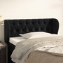 Voir la diapositive 1 : VIDAXL Tete de lit avec oreilles Noir 103x23x78/88 cm Velours