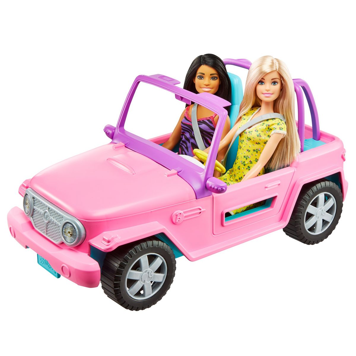 BARBIE Véhicule 4X4 + 2 poupées Barbie