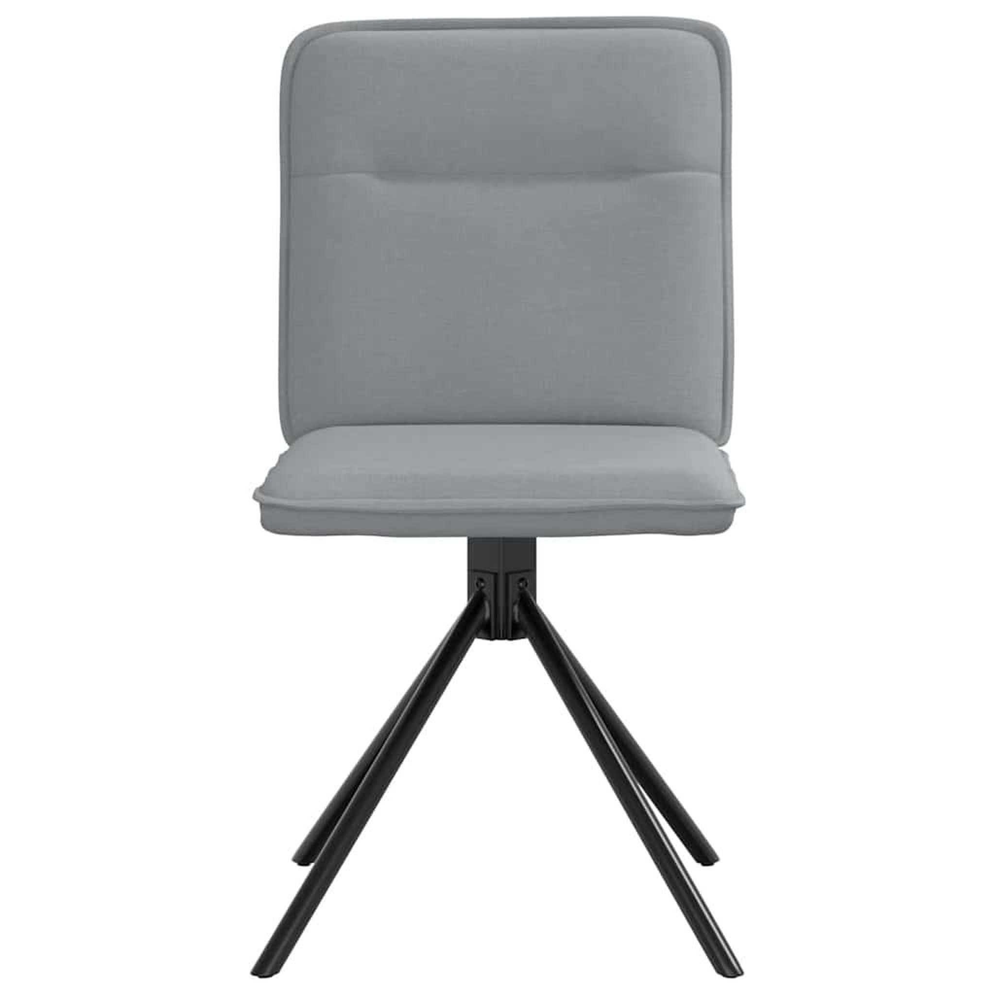 Voir la diapositive 4 : VIDAXL Chaises a manger lot de 6 gris clair tissu