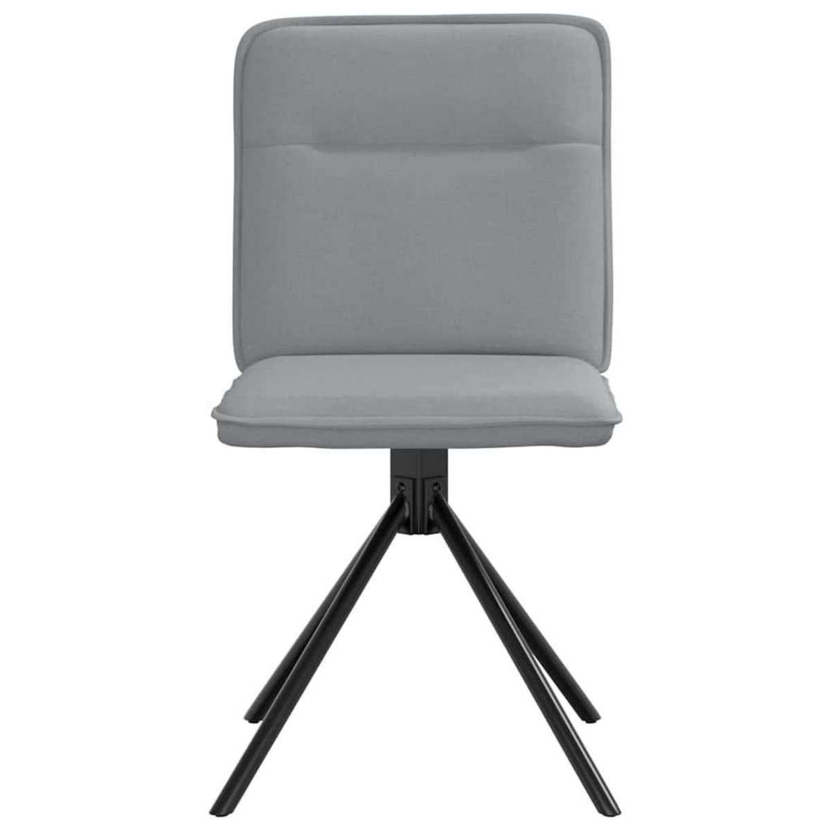 VIDAXL Chaises a manger lot de 6 gris clair tissu