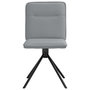 Voir la diapositive 4 : VIDAXL Chaises a manger lot de 6 gris clair tissu