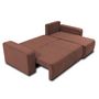 Voir la diapositive 3 : BEST MOBILIER Artemisa - canapé d'angle réversible 4 places - convertible avec coffre - en velours côtelé