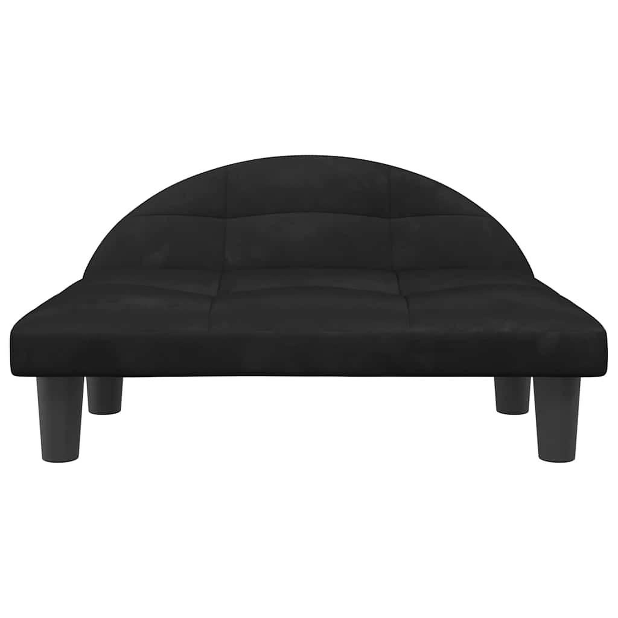 Voir la diapositive 3 : VIDAXL Lit pour chien noir 70x52x30 cm velours