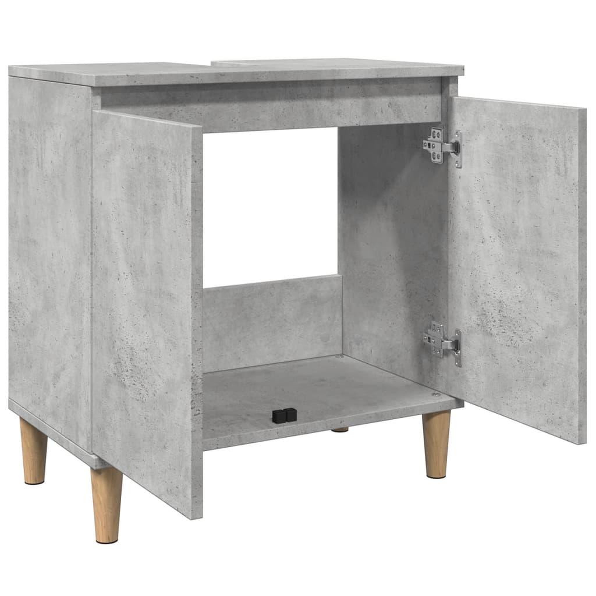 Voir la diapositive 5 : VIDAXL Meuble de lavabo gris beton 58x33x60 cm bois d'ingenierie