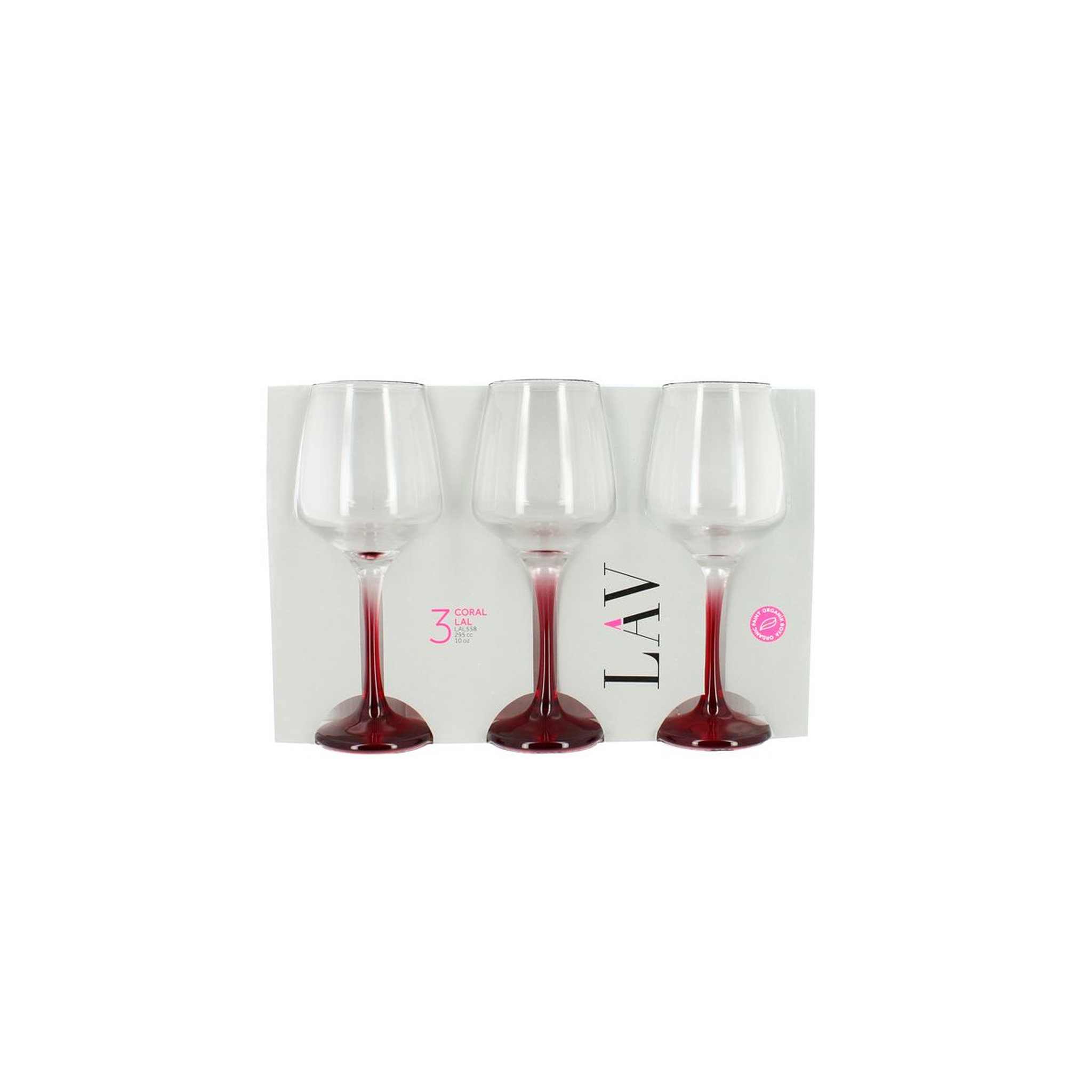 Voir la diapositive 2 : Lot de 3 verres à pied 29,5cl 