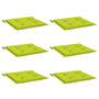Voir la diapositive 3 : VIDAXL Coussins de chaise de jardin lot de 6 vert vif 40x40x3 cm