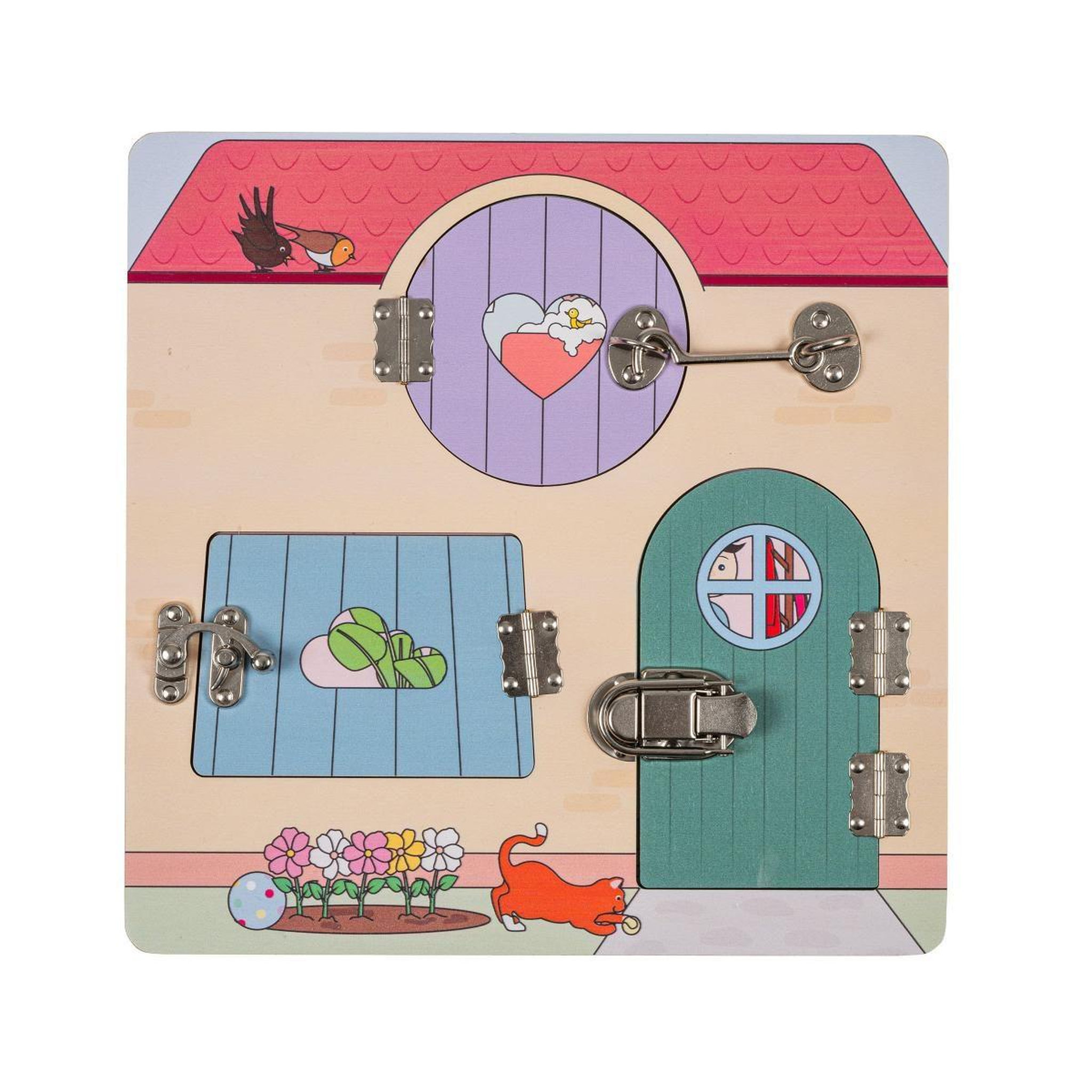 EDUCO Panneau de verrouillage - maison