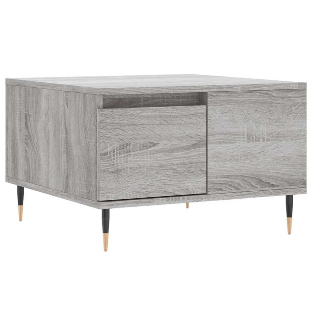 VIDAXL Table basse sonoma gris 55x55x36,5 cm bois d'ingenierie